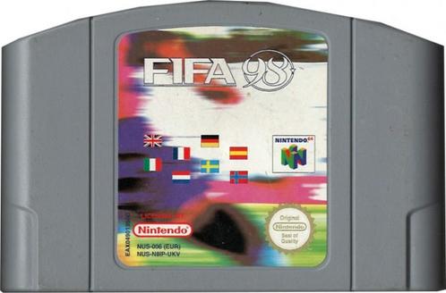 Fifa 98 (losse cassette) (Nintendo 64), Spelcomputers en Games, Games | Nintendo 64, Gebruikt, Verzenden