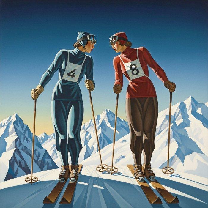 Le Yack - The Great Descent Bib No. 4 & No. 8 - Hand signed, Antiek en Kunst, Kunst | Schilderijen | Modern