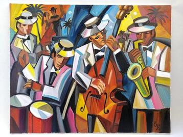 Elena Khmeleva (1966) - Summer Evening Jazz. Large. Œuvre beschikbaar voor biedingen
