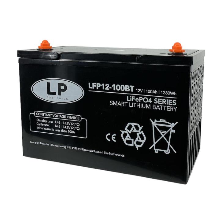 Landport (LP) SMART Lithium accu LFP V12,8-100 LiFePo4 12, Caravans en Kamperen, Caravan accessoires, Nieuw, Ophalen of Verzenden