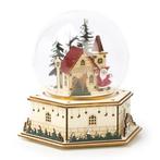 Houten kerstfiguur | Kerstglobe  | Lumineo, Verzenden, Nieuw
