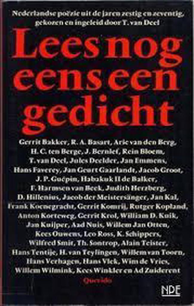 Lees nog eens een gedicht 9789021459318 Deel, Boeken, Gedichten en Poëzie, Gelezen, Verzenden