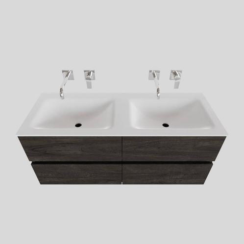 Badkamermeubel Solid Surface BWS Oslo 120x46 cm Dubbel Wood, Doe-het-zelf en Verbouw, Sanitair, Bad, Nieuw, Ophalen of Verzenden