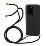 Galaxy S20 Ultra Crossbody TPU Hoesje met Koord Zwart, Ophalen of Verzenden, Nieuw