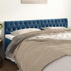 2x Fluweel Hoofdbord Donkerblauw - Tweedekansje - 42% Kor..., Verstelbaar, Blauw, Nieuw, Ophalen of Verzenden