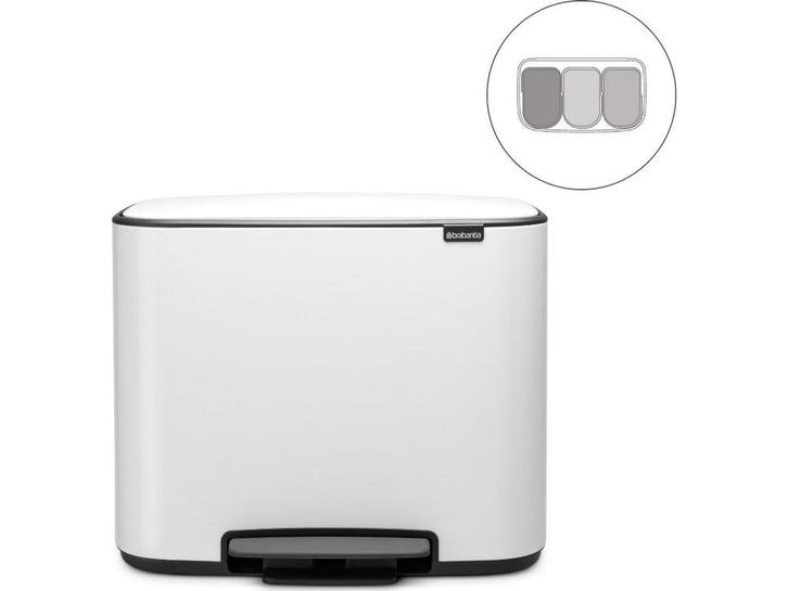 Brabantia Bo Prullenbak - 3 x 11 liter - Afvalscheiding -, Huis en Inrichting, Woonaccessoires | Overige, Zo goed als nieuw, Verzenden