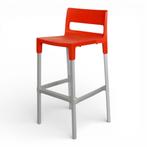 Scab Design Divo 75 barkruk, rood-alu, Huis en Inrichting, Ophalen of Verzenden, Gebruikt, Overige kleuren