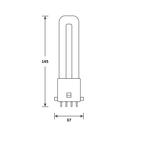 Bailey LED PL-S 4P 2G7 4.5W/840 550lm | vervangt PL-S 9W/..., Nieuw, Ophalen of Verzenden