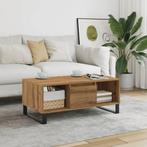 vidaXL Salontafel 90x50x36,5 cm bewerkt hout artisanaal, Verzenden, Nieuw, Overige houtsoorten, 50 tot 100 cm