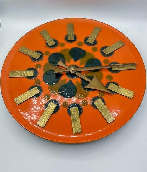 Wandklok - Mauthe - Emaille - 1960-1970, Antiek en Kunst, Kunst | Designobjecten