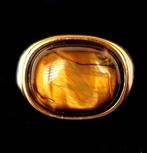 Massieve chevalière - Uitzonderlijk - Cabochon - Tijgeroog -, Antiek en Kunst
