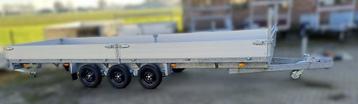 Wesco tridum plateau aanhanger met parabolic vering l beschikbaar voor biedingen