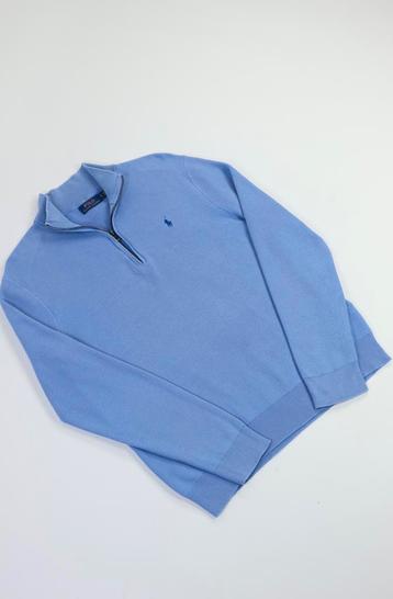 Ralph Lauren trui met rits / quarter zip - Blauw - M-L beschikbaar voor biedingen