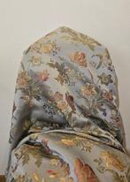 600x300cm! ZILVER Tessuto Argento San Leucio JACQUARD