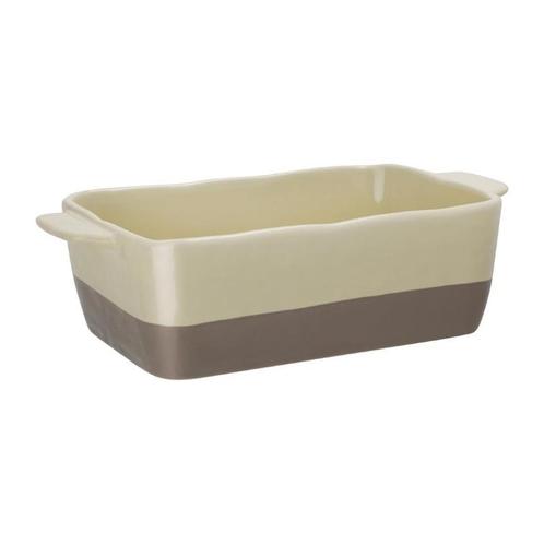 Olympia braadslede van keramiek crème en taupe 2,5L, Huis en Inrichting, Keuken | Keukenbenodigdheden, Verzenden