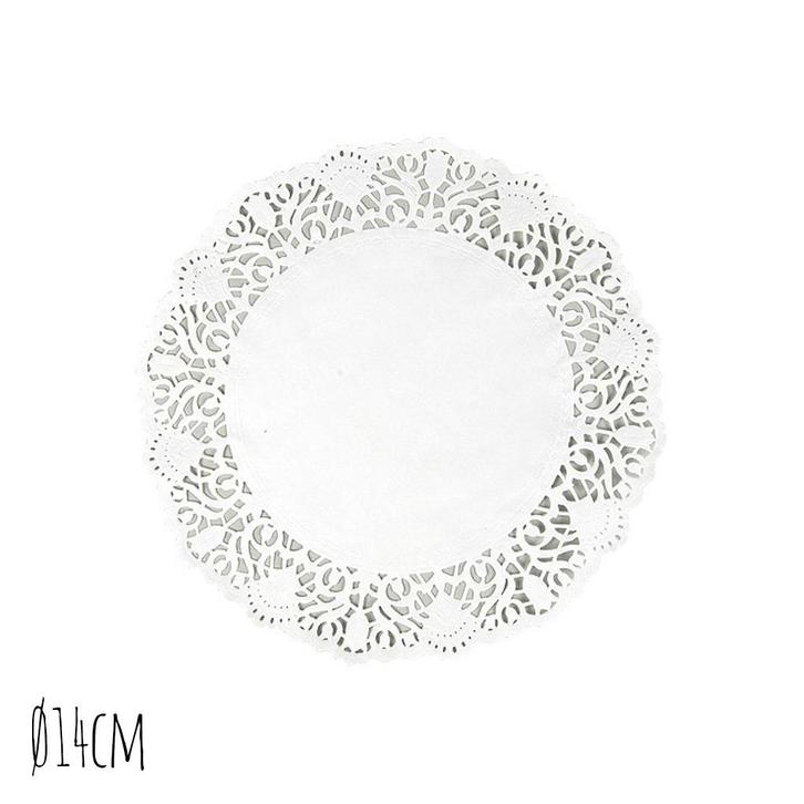 Taartrand Ø14cm Wit 250 stuks, Hobby en Vrije tijd, Taarten en Cupcakes maken, Nieuw, Verzenden