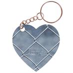 Sleutelhanger hartje 5x5cm - LOVE in draad - Gaashek NIEUW, Ophalen of Verzenden, Nieuw