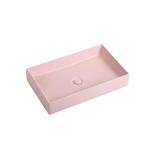 Wastafel Carla 60x37x11cm mat roze inclusief afvoerplug, Doe-het-zelf en Verbouw, Sanitair, Verzenden, Nieuw