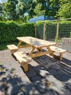 8 persoons picknicktafel Geïmpregneerd hout!, Ophalen, Nieuw, Rechthoekig, Hout