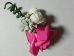 Corsage Roos Fuchsia NeonPink CEM 29 Maatwerk corsage, Hobby en Vrije tijd, Ophalen of Verzenden, Nieuw