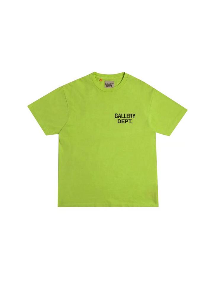Gallery Dept. Souvenir Logo T-shirt (Lime) - Diverse maten, Kleding | Heren, T-shirts, Ophalen of Verzenden