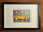 James Rizzi (1950-2011) - A Taxi And Some Pigeons