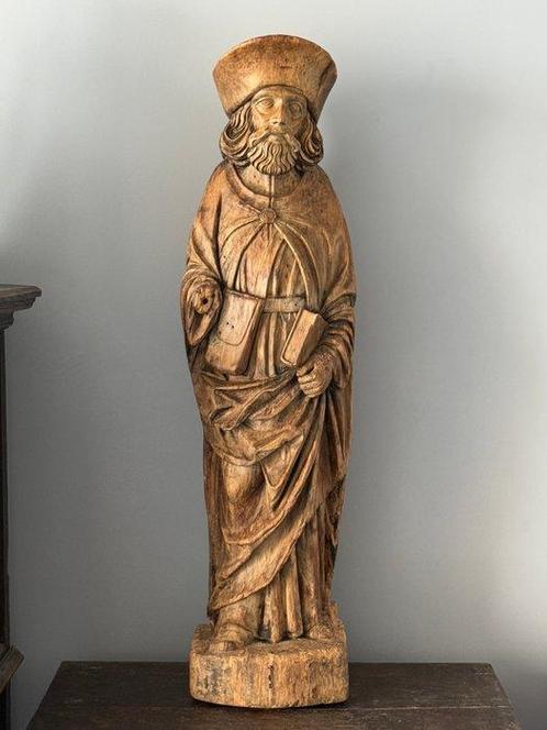 sculptuur, Sint-Jacob, German school, 16th century - 96 cm -, Antiek en Kunst, Antiek | Overige Antiek