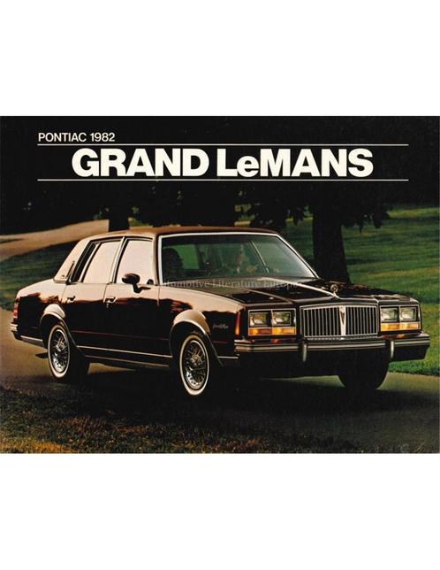 1982 PONTIAC GRAND LEMANS BROCHURE ENGELS, Boeken, Auto's | Folders en Tijdschriften