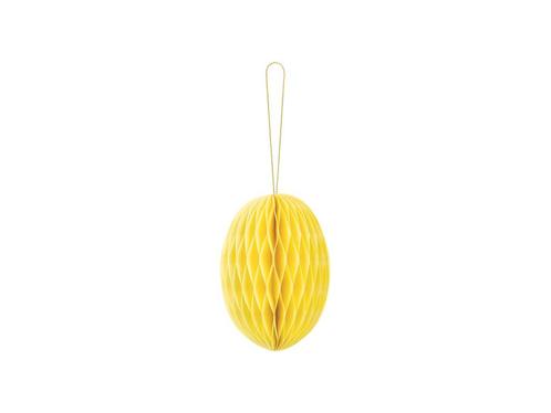 Gele Honeycomb Paasei 12cm, Hobby en Vrije tijd, Feestartikelen, Nieuw, Verzenden