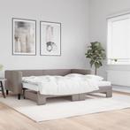 vidaXL Slaapbank met onderschuifbed en matrassen 90x200 cm, 90 cm, Eenpersoons, Verzenden, Nieuw