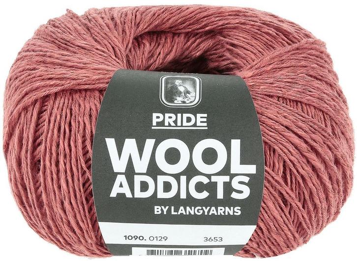 WoolAddicts Pride - 129 zeester koraalrood - Linnen-Mix Ga, Hobby en Vrije tijd, Breien en Haken, Ophalen of Verzenden