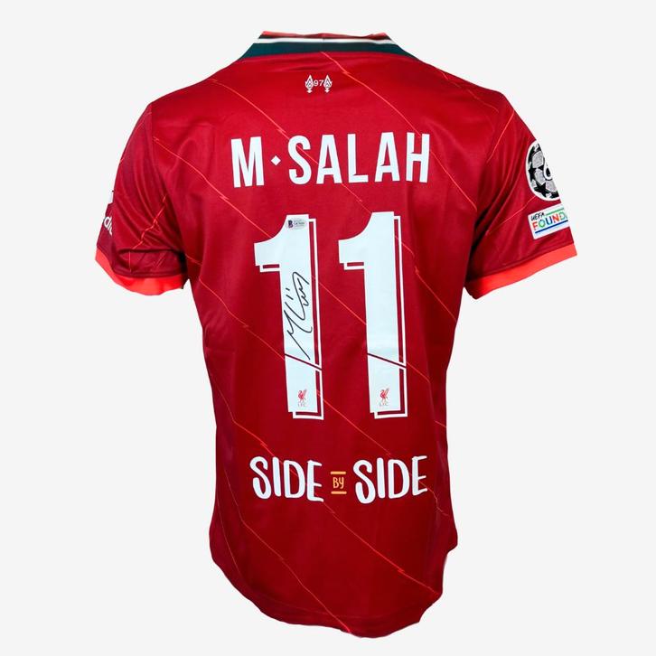 Mohamed Salah Signed Liverpool Football Shirt - 2022 Home, Verzamelen, Sportartikelen en Voetbal, Ophalen of Verzenden