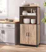 Hoge Opbergkast 60×35×124 cm met Open Vakken en Planken, Huis en Inrichting, Keuken | Keukenelementen, Verzenden, Nieuw