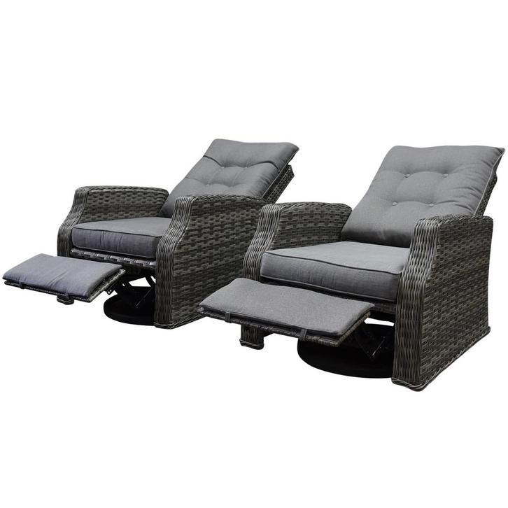 Kreta lounge balkonset 2 delig draaibaar verstelbare, Tuin en Terras, Tuinsets en Loungesets, Nieuw, Wicker, Ophalen of Verzenden