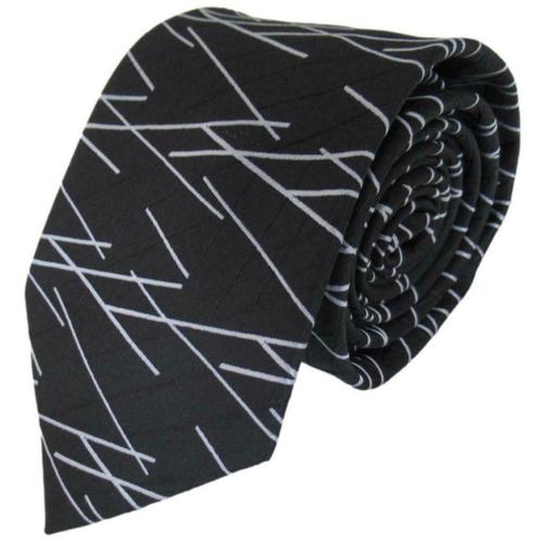 ALLES € 5,-!!  Zwarte stropdas XL • Stropdassen, Kleding | Heren, Stropdassen, Met patroon, Zwart, Nieuw, Verzenden