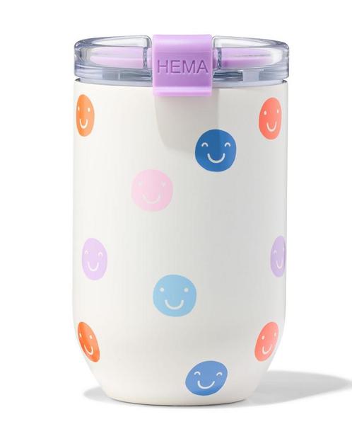 HEMA Reisbeker 350ml spikkels 30% korting ; met je HEMA pas, Huis en Inrichting, Keuken | Servies, Nieuw, Verzenden