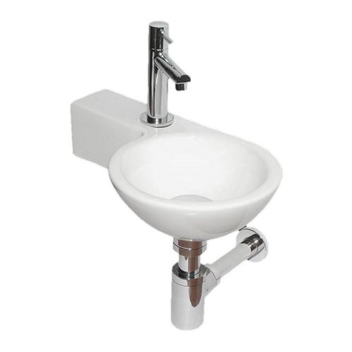 Fonteinset Best Design Step One Pack Kraangat Links Rond, Doe-het-zelf en Verbouw, Sanitair, Overige typen, Nieuw, Chroom, Ophalen of Verzenden