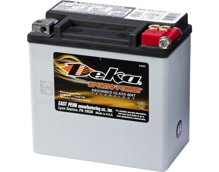 Deka Sports Power AGM accu ETX14L | 12V 12Ah, Auto-onderdelen, Accu's en Toebehoren, Ophalen of Verzenden