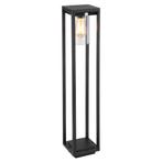Vierkante staande buitenlamp | Zwart | 80cm | incl. sensor, Tuin en Terras, Buitenverlichting, Ophalen of Verzenden, Nieuw, Netvoeding