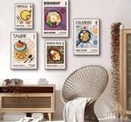 Wereldkeuken Canvas Poster – Eten Muurdecoratie Keuken, Verzenden, Nieuw