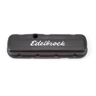 Chevrolet BB Klepdeksels zwart edelbrock, Auto-onderdelen, Motor en Toebehoren, Nieuw, Ophalen of Verzenden