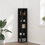 vidaXL Hoekplanken Zwart eiken 33 x 33 x 164.5 cm Bewerkt, Verzenden, Nieuw