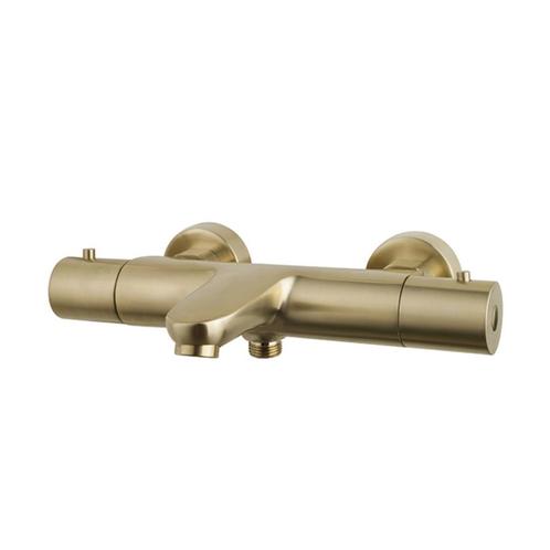Opbouw Badthermostaat Wiesbaden Caral Geborsteld Messing, Doe-het-zelf en Verbouw, Sanitair, Kraan, Nieuw, Ophalen of Verzenden