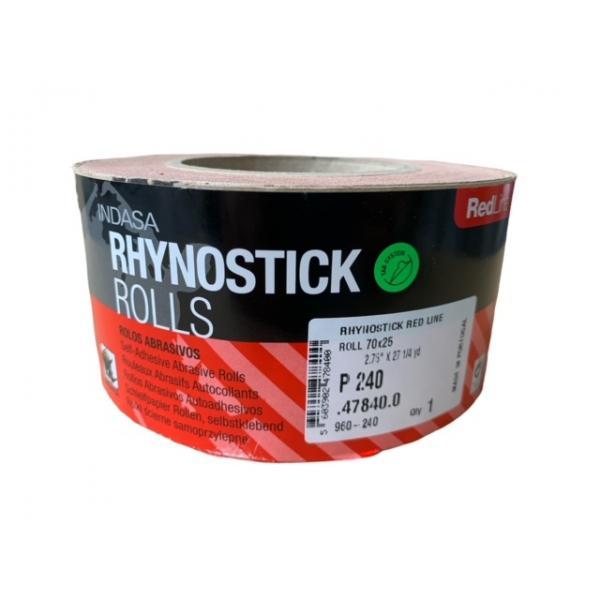 Zelfklevend schuurpapier 70mm breedt - 25 meter Indasa Rh..., Auto diversen, Autogereedschap, Nieuw, Verzenden