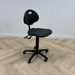 ergonomische werkplaats stoel, zwart - Gratis Bezorging, Gebruikt, Zwart, Ophalen of Verzenden, Bureaustoel