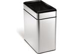Simplehuman Prullenbak Profile Open - RVS - 10 l - Zilver, Verzenden, Zo goed als nieuw