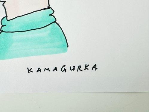 Kamagurka - wat lijk je goed op jezelf, Antiek en Kunst, Kunst | Schilderijen | Modern