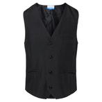 GGM Gastro | KARLOWSKY | Heren Vest Basic - Zwart - maat: |, Maat 52/54 (L), Verzenden, Zwart, Nieuw