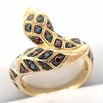 Ring - 14 karaat Geel goud - 0.47ct. tw. Diamant, Sieraden, Tassen en Uiterlijk, Ringen, Nieuw