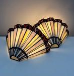 Lumi Lamp - Wandlamp - Glas-in-lood - Twee wandlampen, Antiek en Kunst